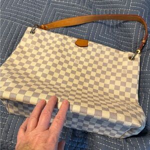 Louis Vuitton Beige and Brown Handbag